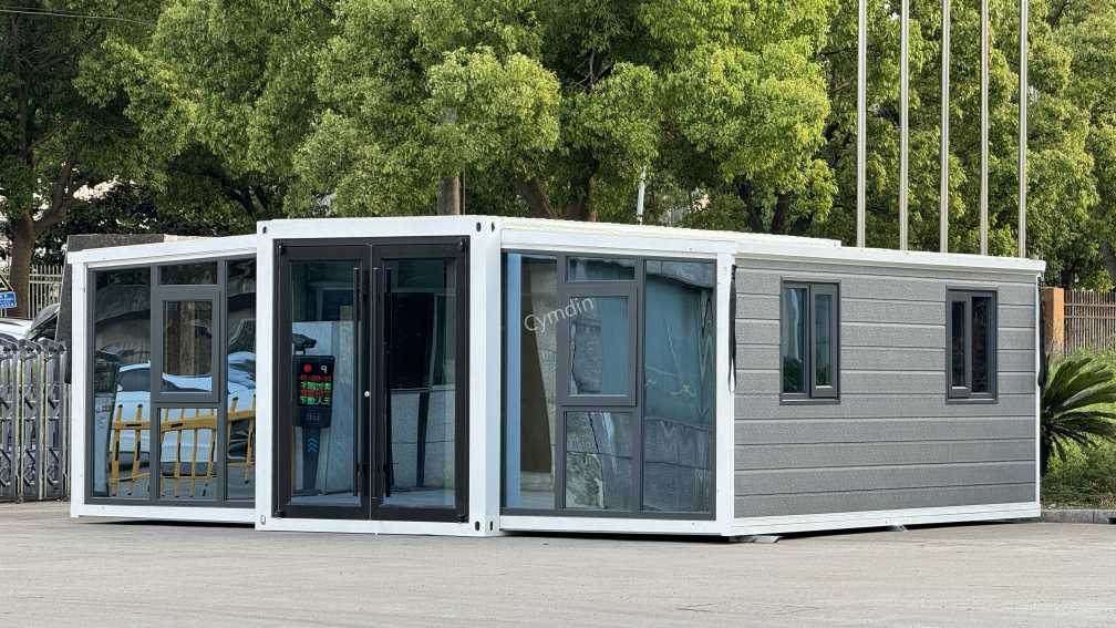 Sala de extensión de doble ala de doble oficina plegable